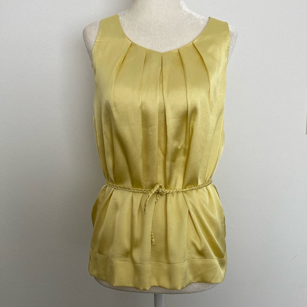 Naked Zebra Sleeveless Top with Braided Belt